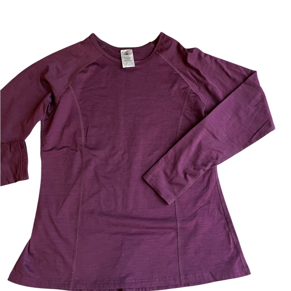 Athletic Works Maroon Long Sleeve Top